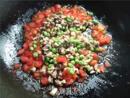 Make Tomato pea pasta step 8