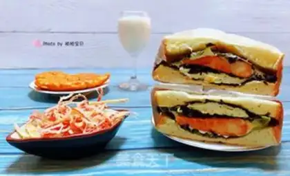 Make Chicken steak toast sandwich step 11