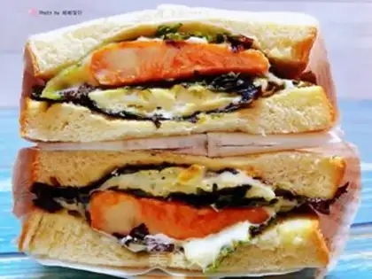 Make Chicken steak toast sandwich step 13