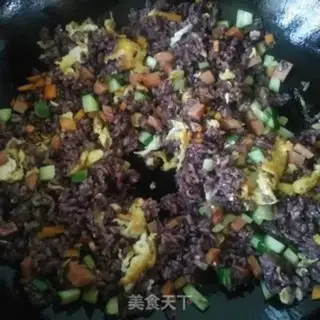 Make The cucumber carrot makes rice step 3