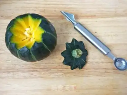 Make Ice cream pumpkin step 0