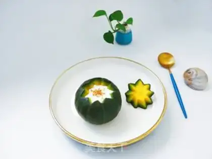 Make Ice cream pumpkin step 4