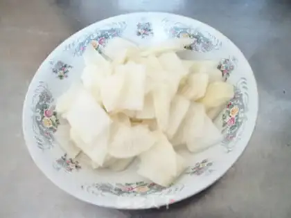 Make ♪ Purple radish ♪ step 1