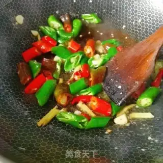 Make Twin peppers, pork liver step 9