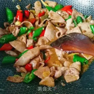 Make Twin peppers, pork liver step 11
