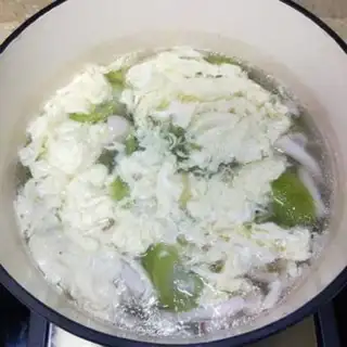 Make Smelt mushroom and egg bouquet step 7