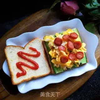 Make Egg open sandwich step 10