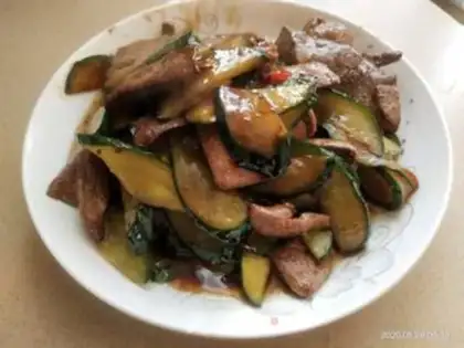 Make The cucumbers fried the liver step 7