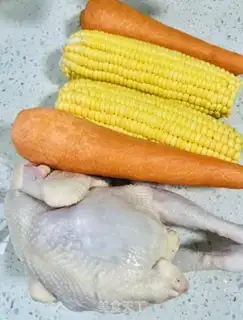 Make Carrot corn chicken soup step 0