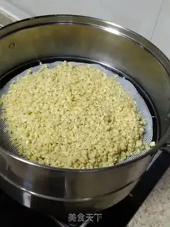 Make Green bean cake step 3