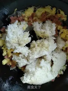 Make Curry cucumber ham and rice step 3