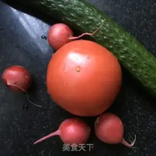 Make A cherries salad step 1