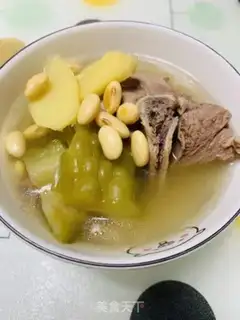 Make Suffering melon cucumber broccoli soup step 5