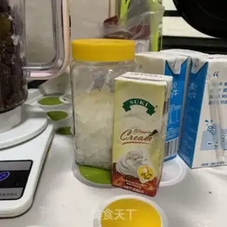 Make Red bean ice cream step 3