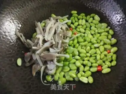 Make Mushrooms burning beans step 8