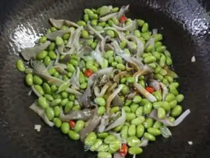 Make Mushrooms burning beans step 9