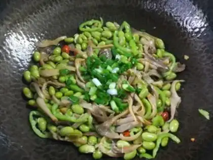Make Mushrooms burning beans step 11