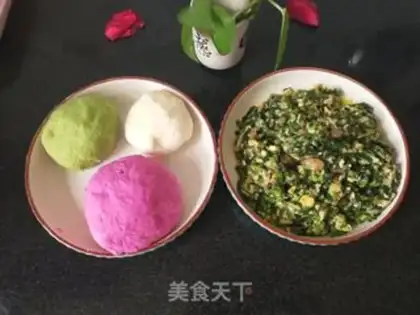 Make Colour dumplings step 0