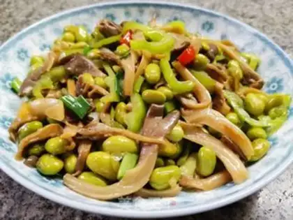 Make Mushrooms burning beans step 12