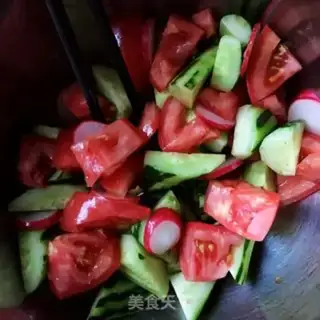 Make A cherries salad step 7