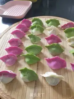 Make Colour dumplings step 4