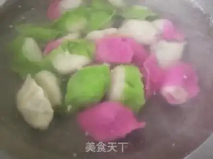 Make Colour dumplings step 5
