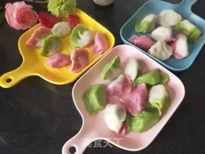 Make Colour dumplings step 7