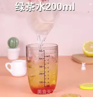 Make Peach lemon green tea step 3