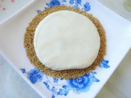 Make A sesame pancakes step 9