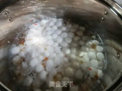 Make Peach glue round step 8