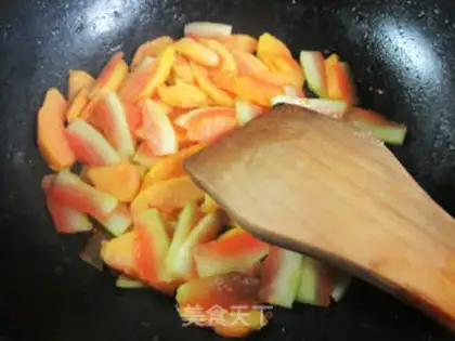 Make Watermelon peeled papayas step 7