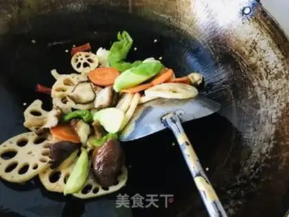 Make Dry pots and vegetables step 4