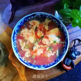 Make Low fat tomato egg soup step 9