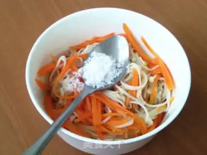 Make Golden pins and mushrooms and carrots step 5