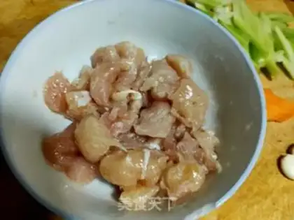 Make Double-eared chicken step 2