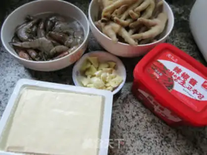 Make Old tofu chicken claws step 0