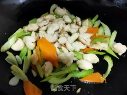 Make Double-eared chicken step 15