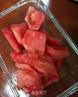 Make Ice cream pickled tomatoes step 1