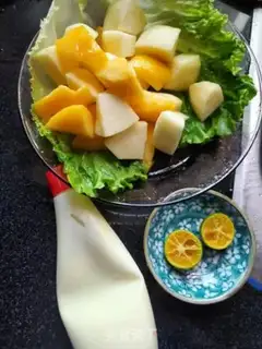 Make Apple peach salad step 3