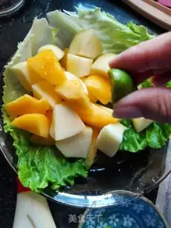 Make Apple peach salad step 4
