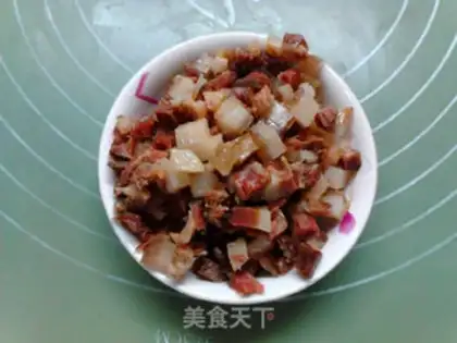 Make The hand tore the meat bread step 7