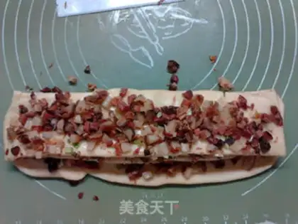 Make The hand tore the meat bread step 11