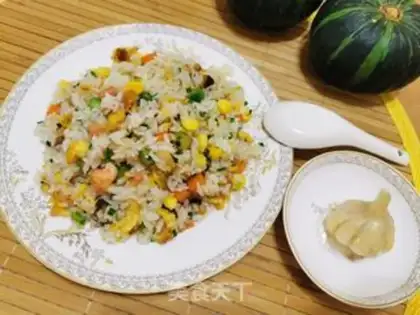 Make Yangzhou fried rice step 9