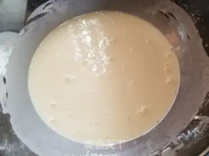 Make Mango butter and rice step 1