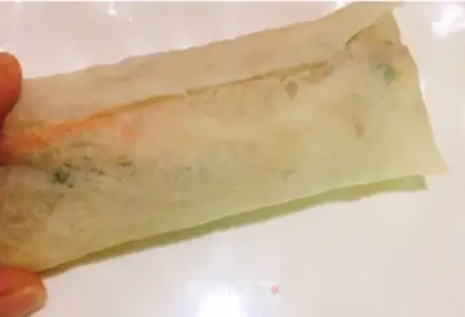Make Spring rolls step 5