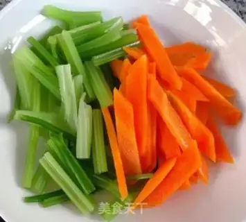 Make Celery carrots with white mushrooms step 4