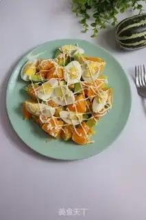 Make Melon egg salad step 0