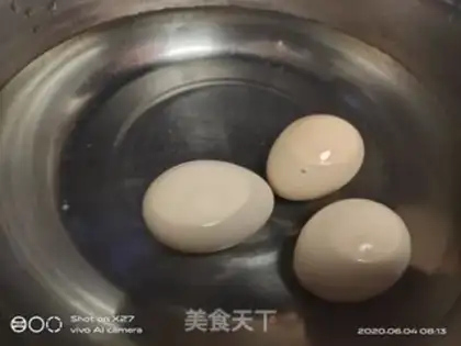 Make Melon egg salad step 1