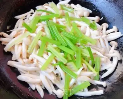 Make Celery carrots with white mushrooms step 7