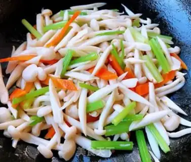 Make Celery carrots with white mushrooms step 9